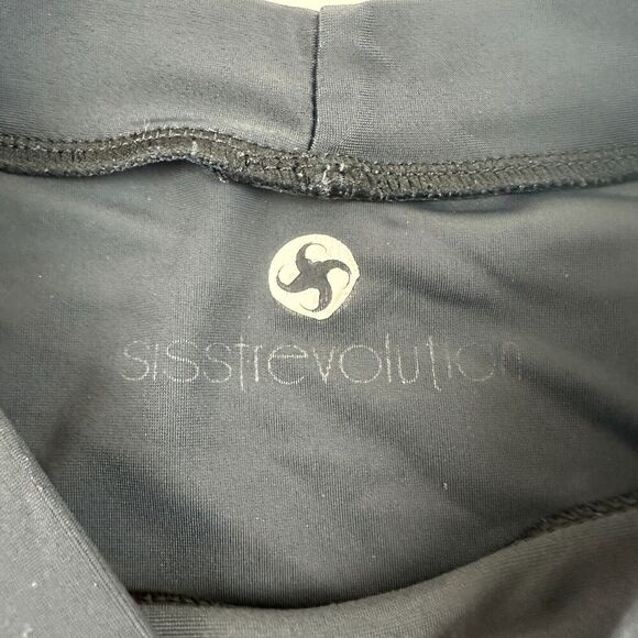 Sisstrevolution Solid Black Sunbeam Long Sleeve Rashguard Women's Sz S* SEE DESC - Picture 6 of 8